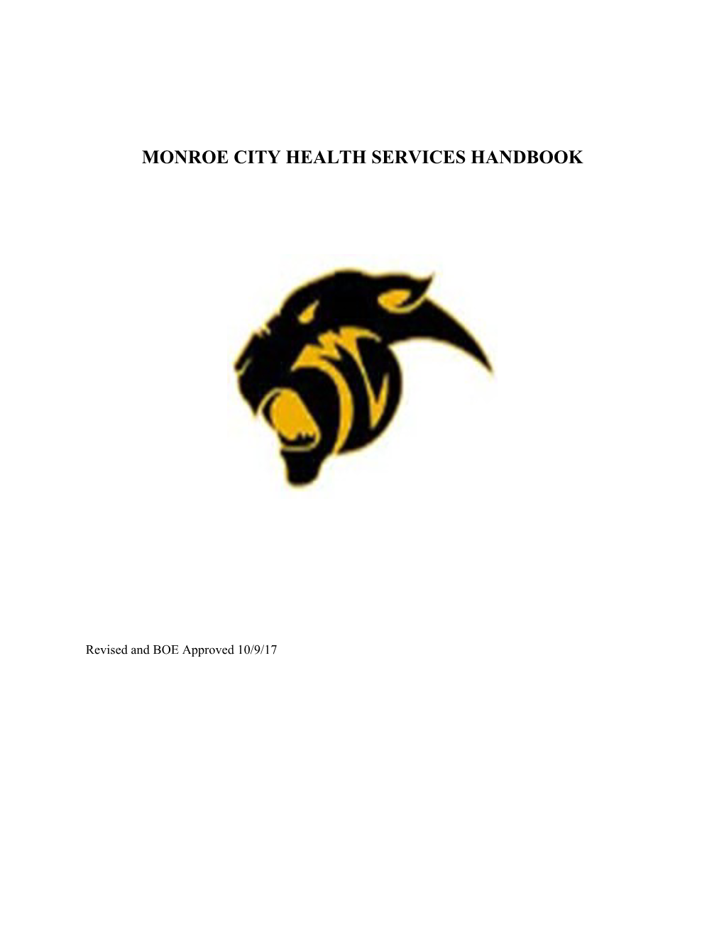 Monroe City Health Services Handbook