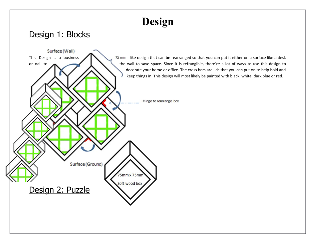 Design 1: Blocks