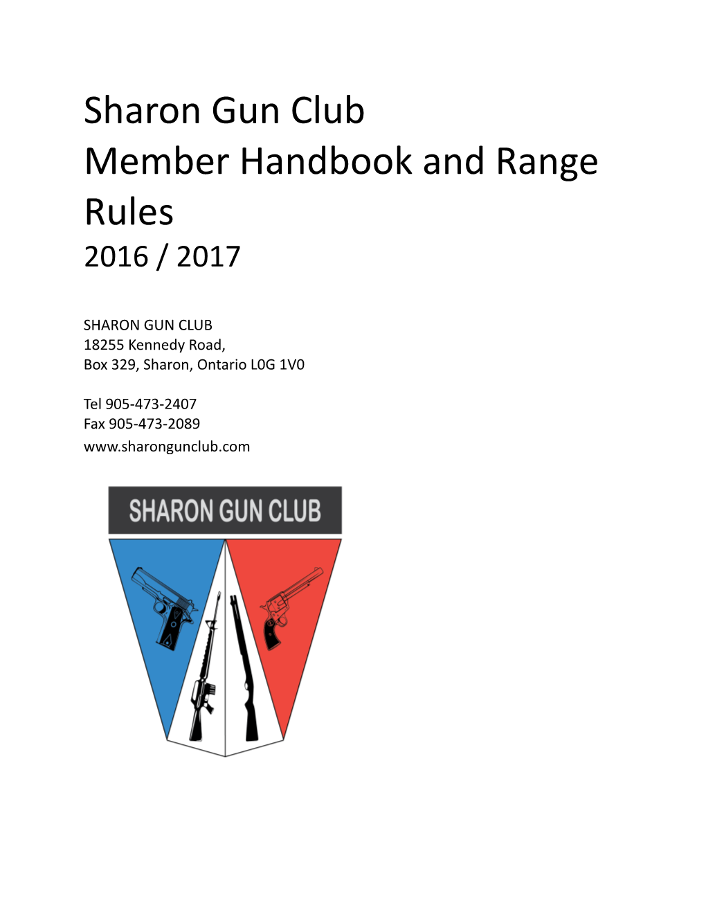 Member Handbook and Range Rules