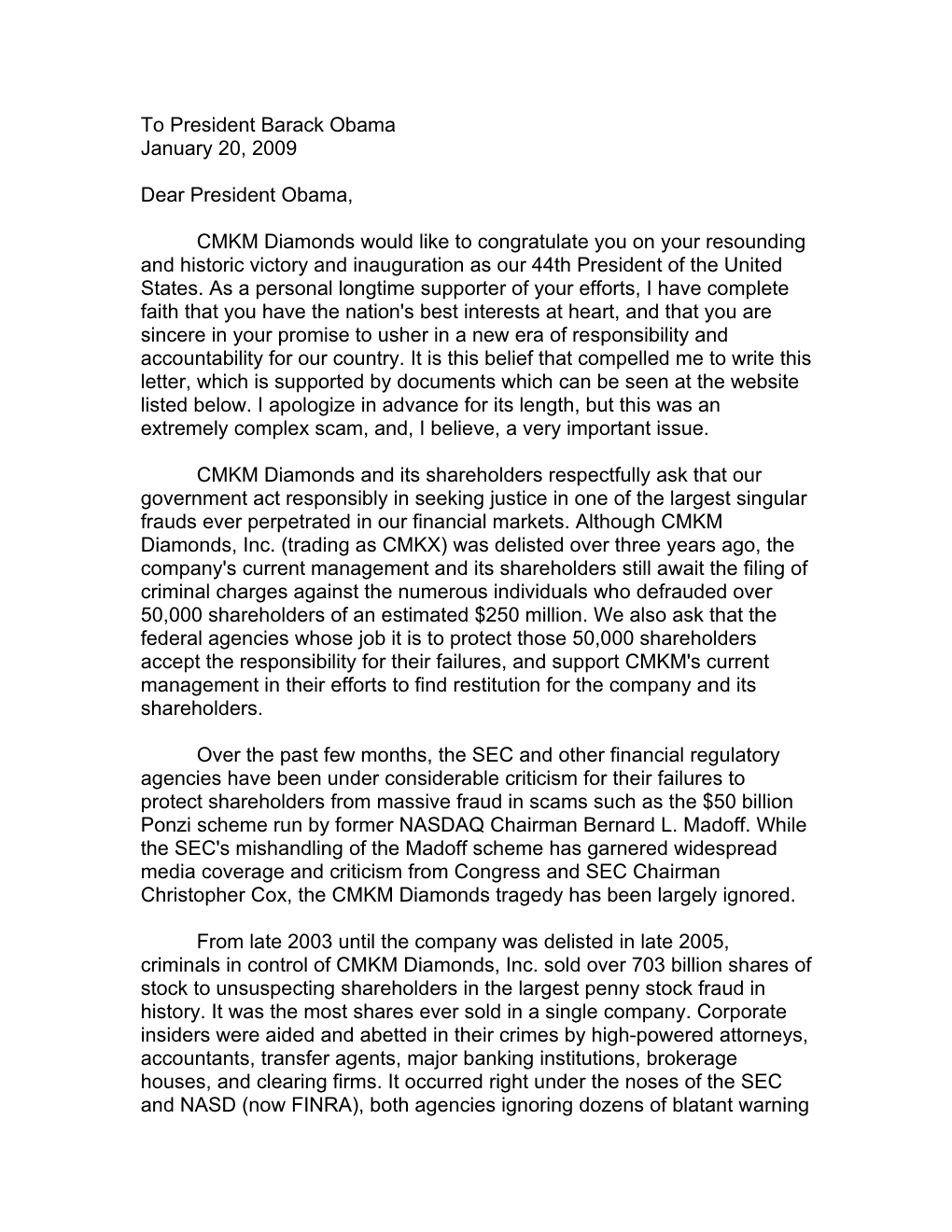 Supporting Documents: Jefferies Letter to NASD SEC Fax to 1St Global Transfer Silver State