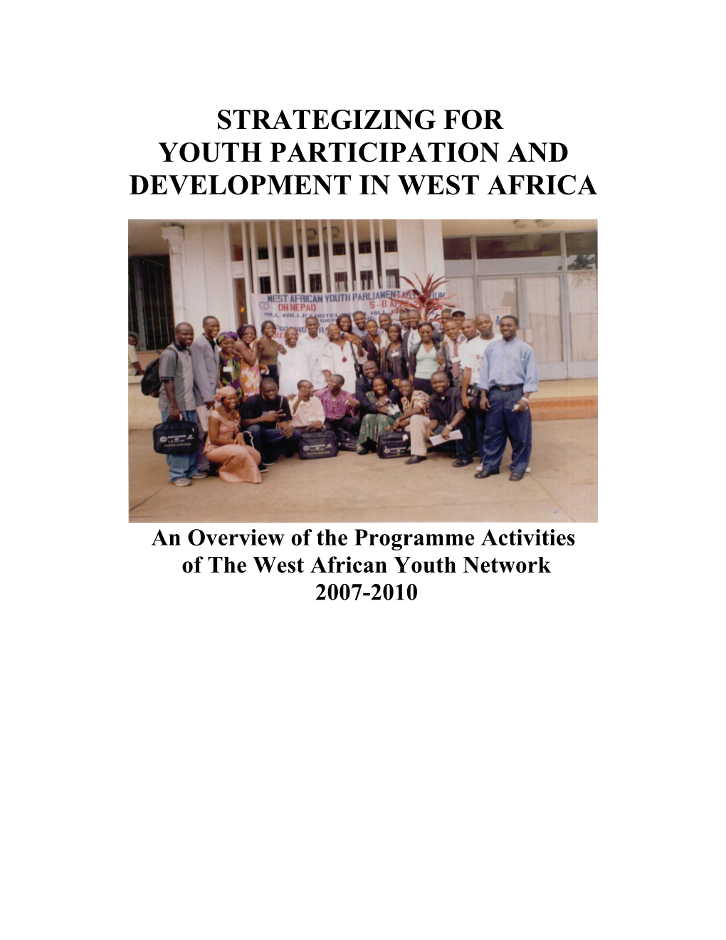 Youth Participation and Development in West Africa