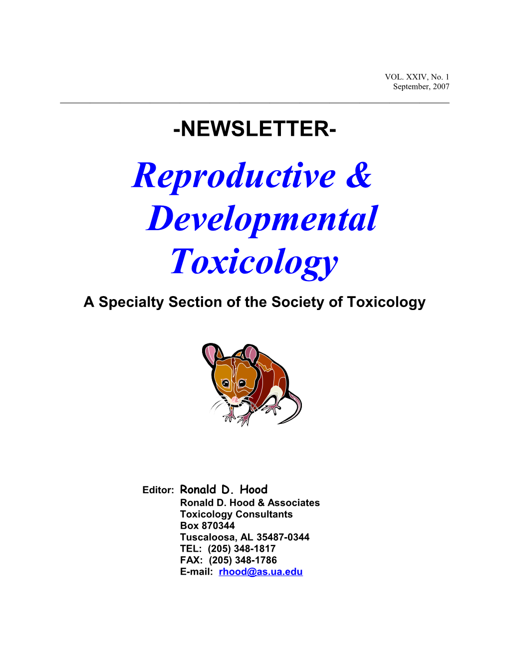 A Specialty Section of the Society of Toxicology