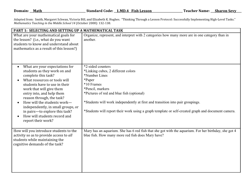 Thinking Through a Lesson Protocol (TTLP) Template s18