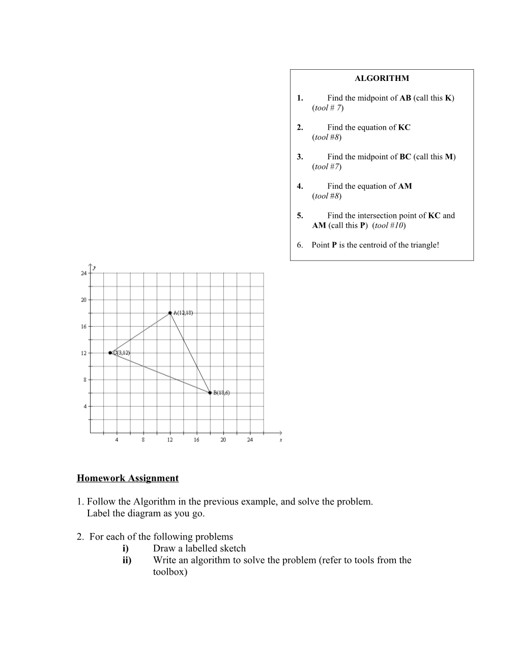 MPM2D: Analytic Geometry: Student Toolset
