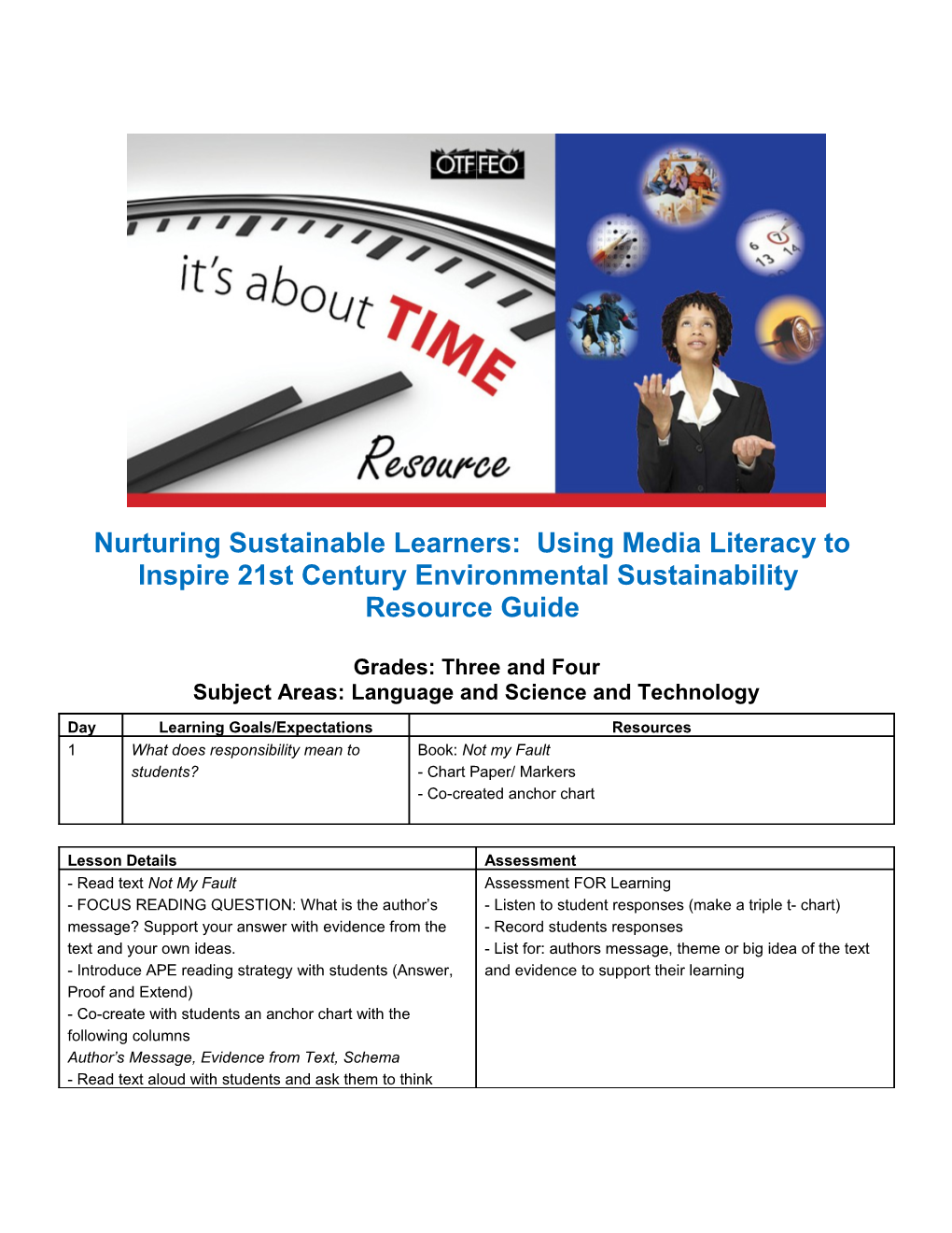 Nurturing Sustainable Learners: Using Media Literacy to Inspire 21St Century Environmental
