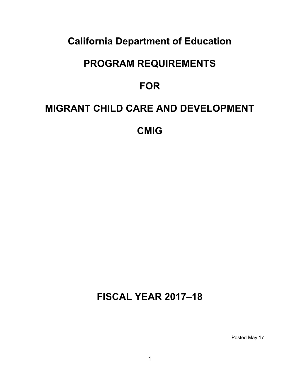 2017-18 CMIG Migrant Program - Child Development (CA Dept of Education)