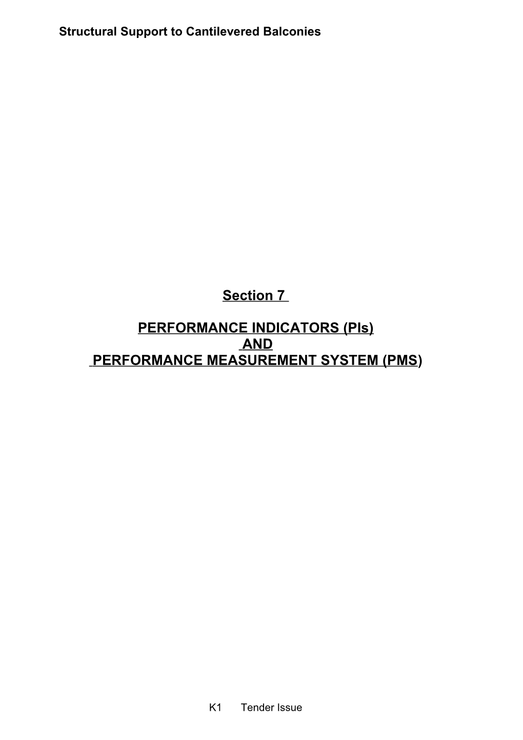 Section 7 Kpis and Performance Measurement System