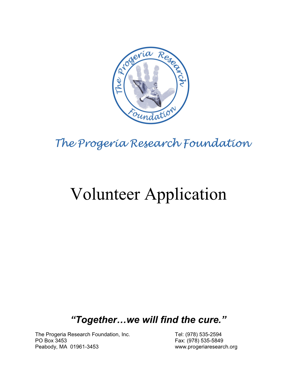 The Progeria Research Foundation, Inc