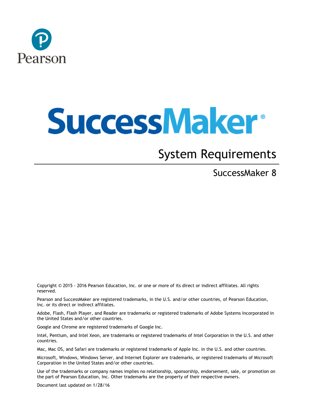 Successmaker 8 System Requirements