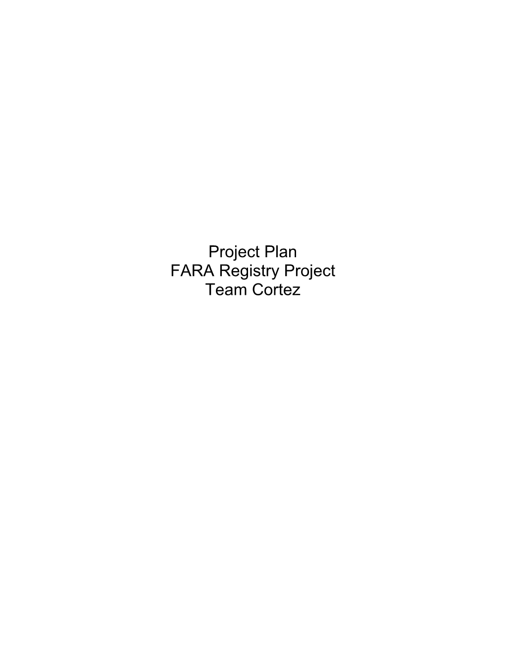 FARA Registry Project