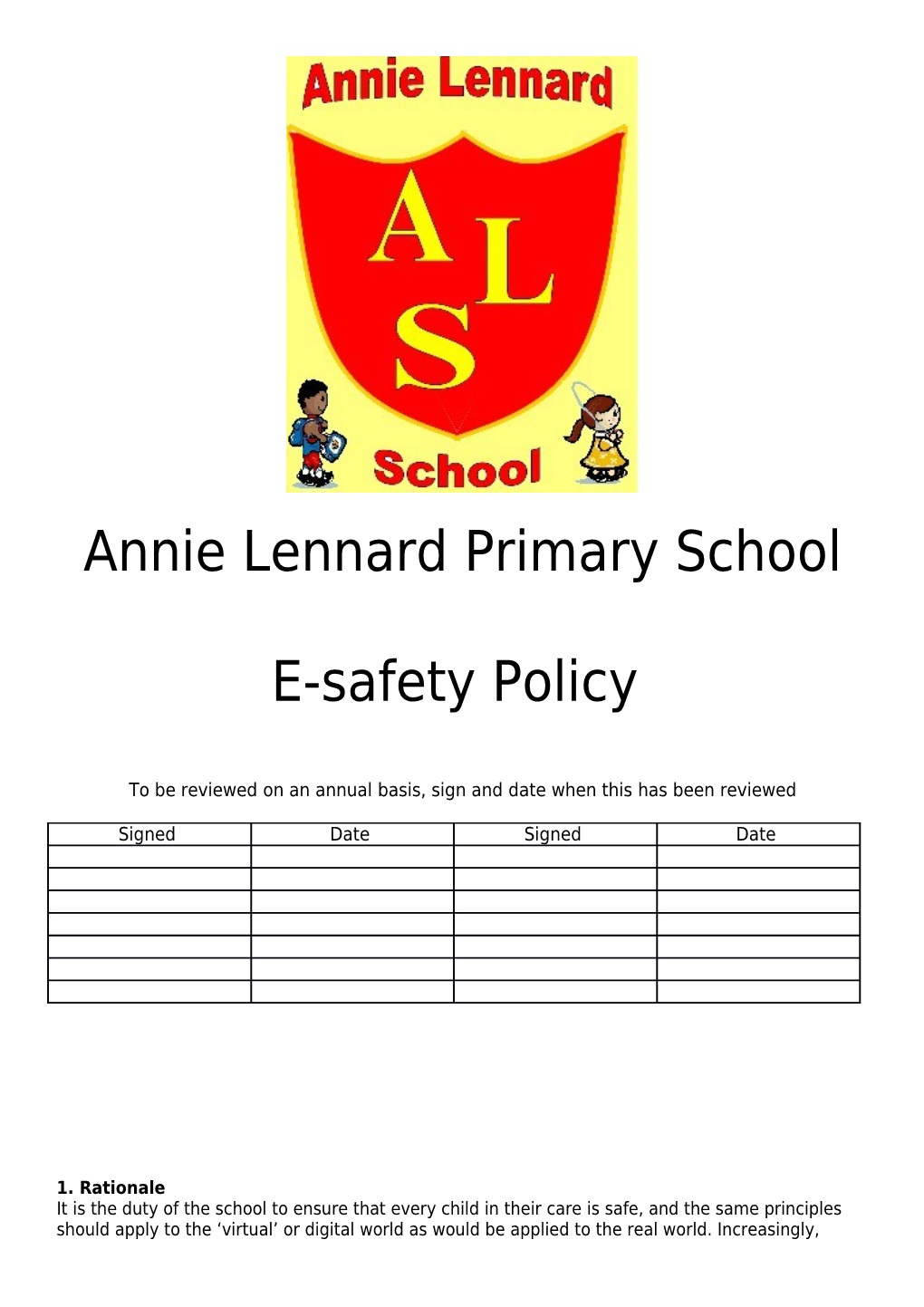 Annie Lennard Primary School