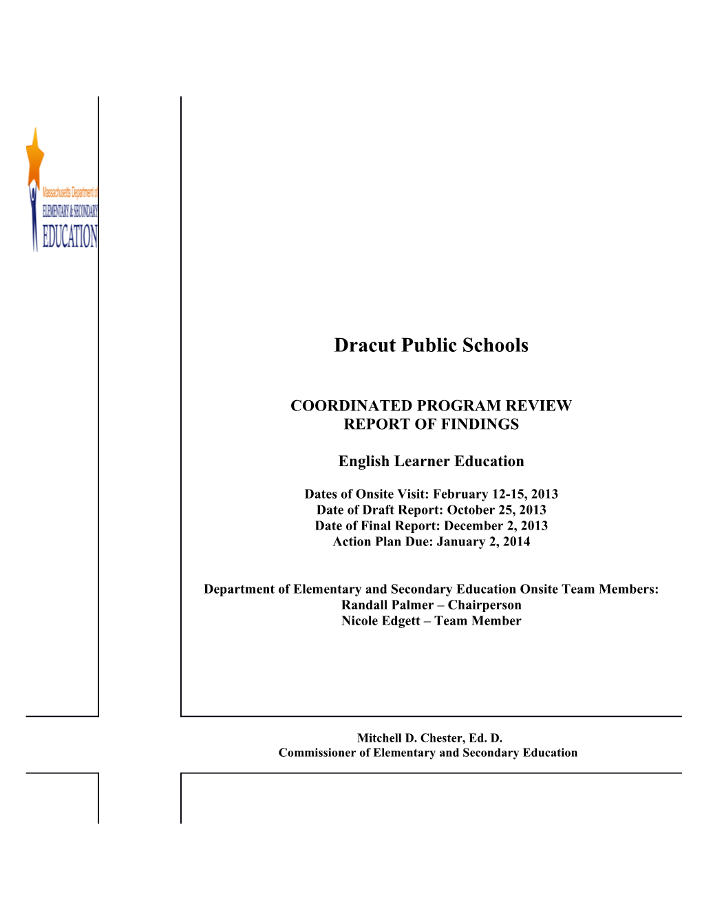 Dracut Public School 2013