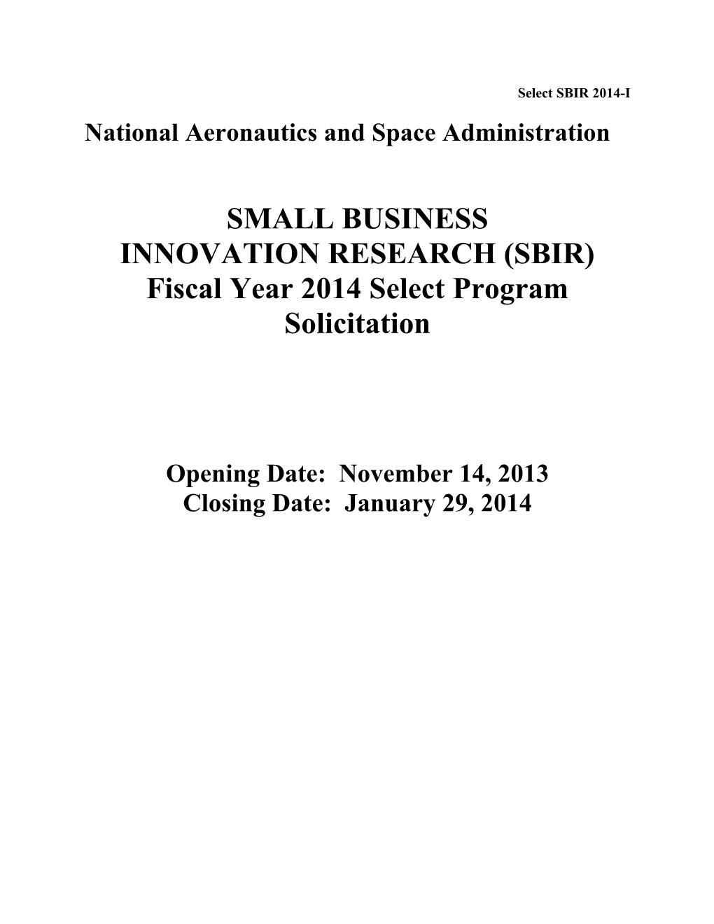 National Aeronautics and Space Administration s1
