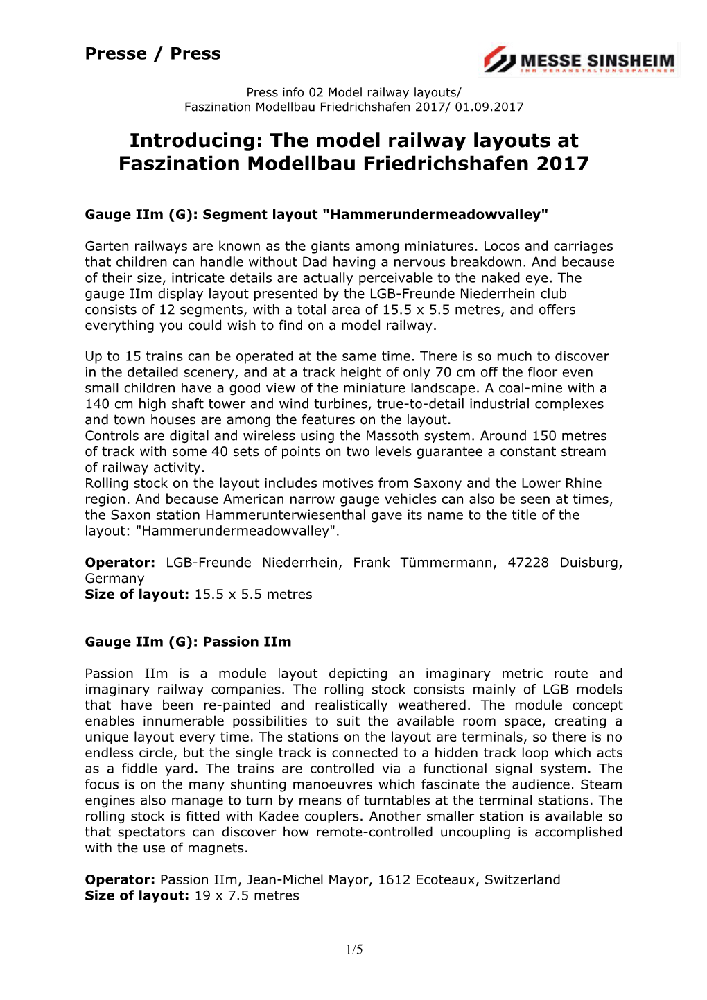 Introducing: Themodel Railway Layouts Atfaszination Modellbau Friedrichshafen 2017