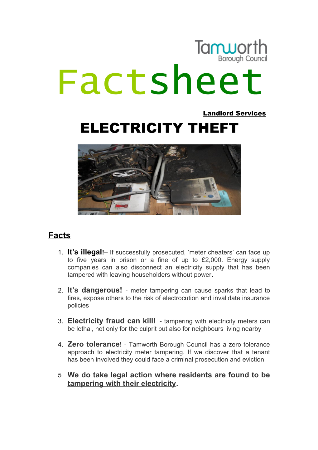 Electricity Theft