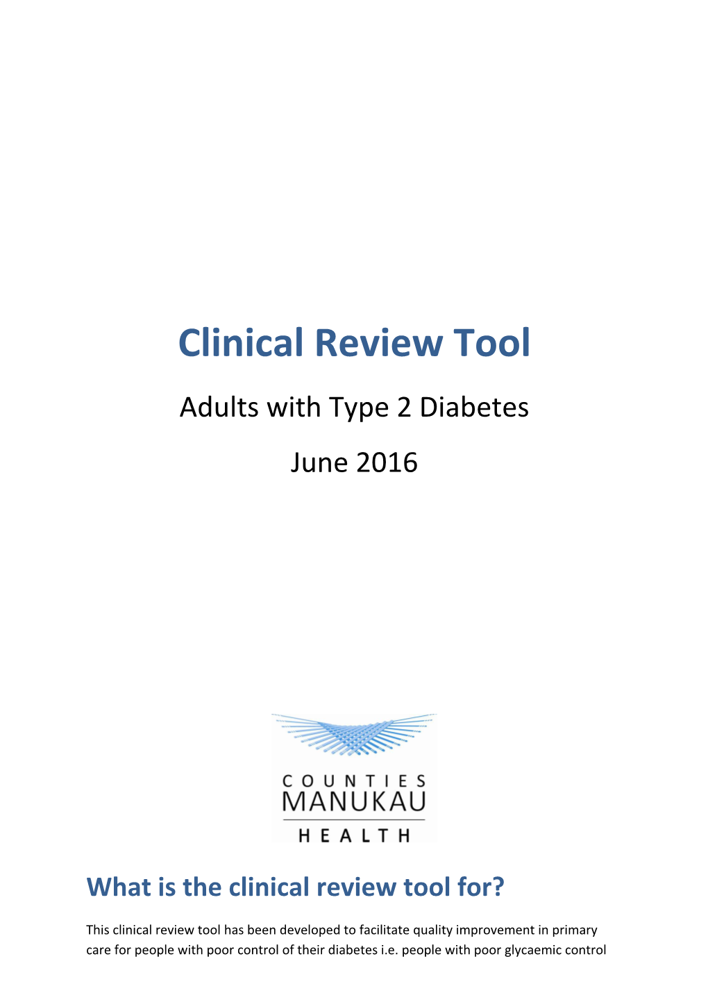 Clinical Review Tool