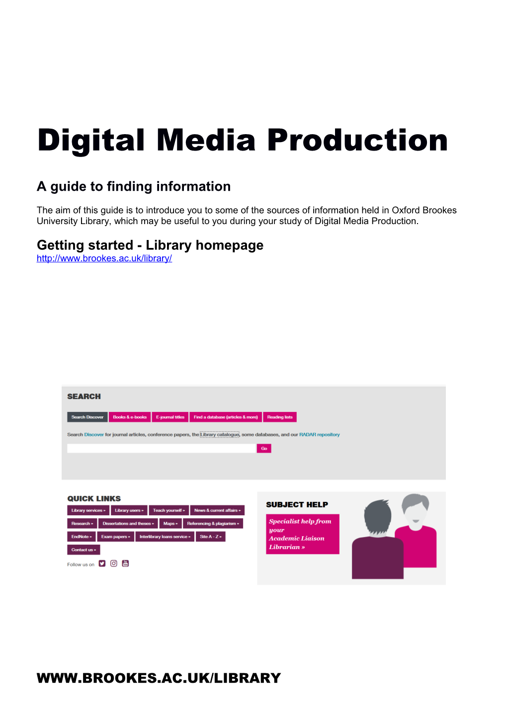 Digital Media Production