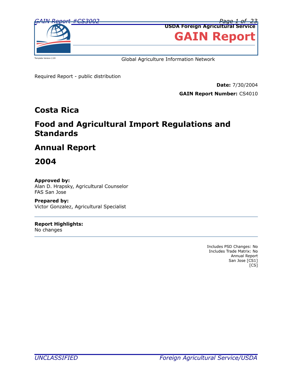 Food and Agricultural Import Regulations and Standards s4