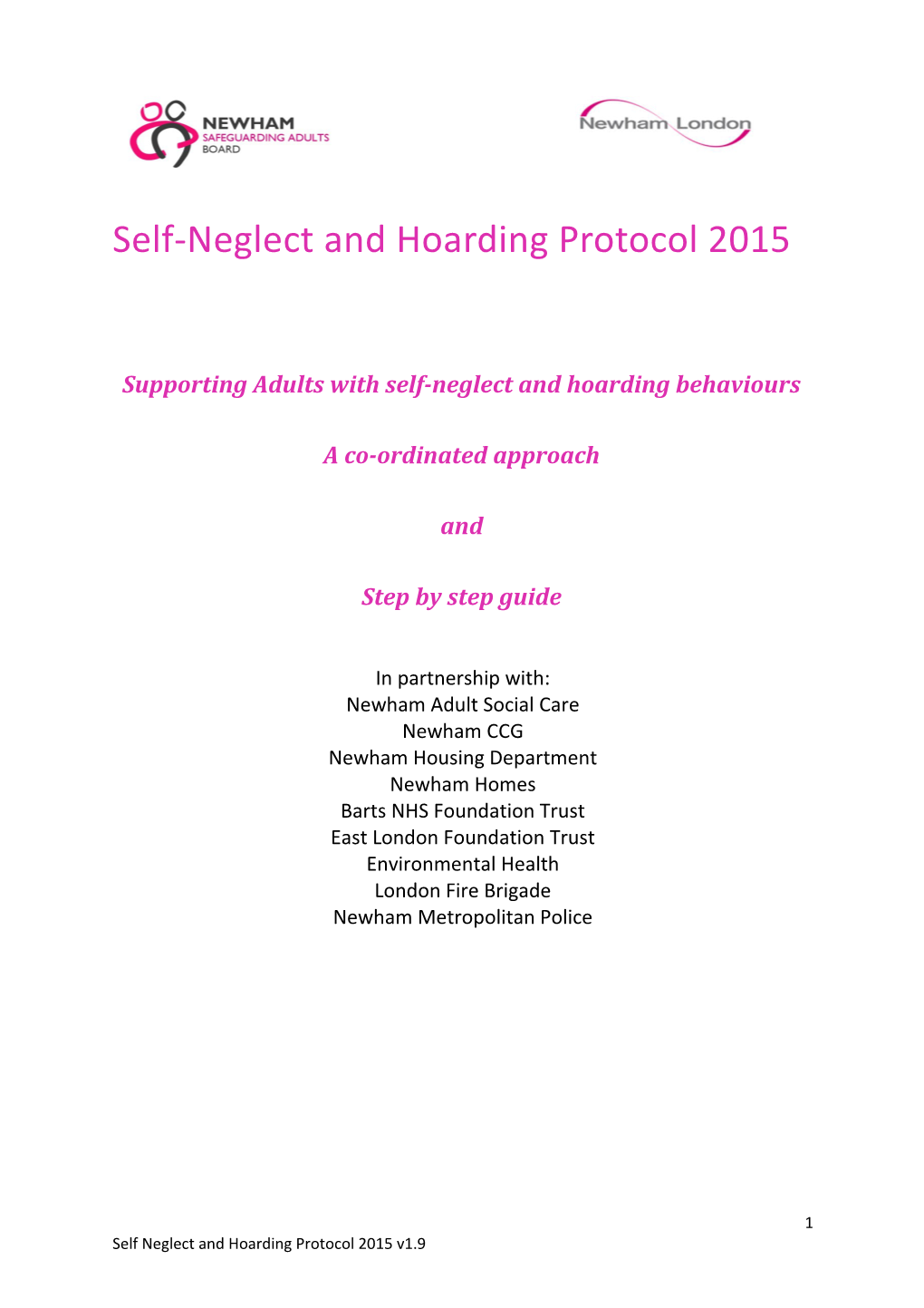Supporting Adults with Self-Neglect and Hoarding Behaviours