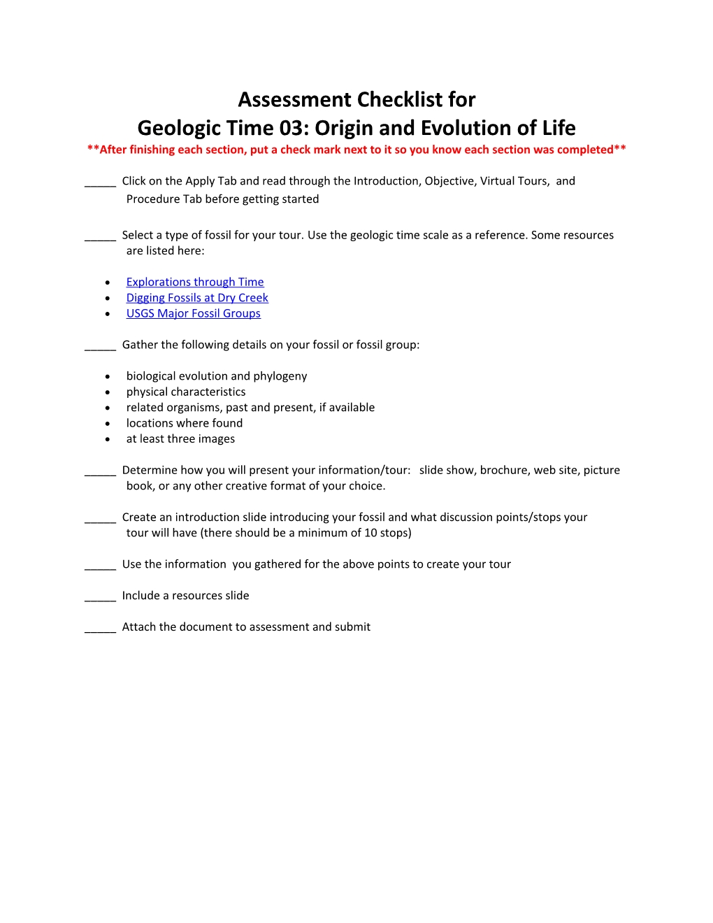 Geologic Time 03: Origin and Evolution of Life