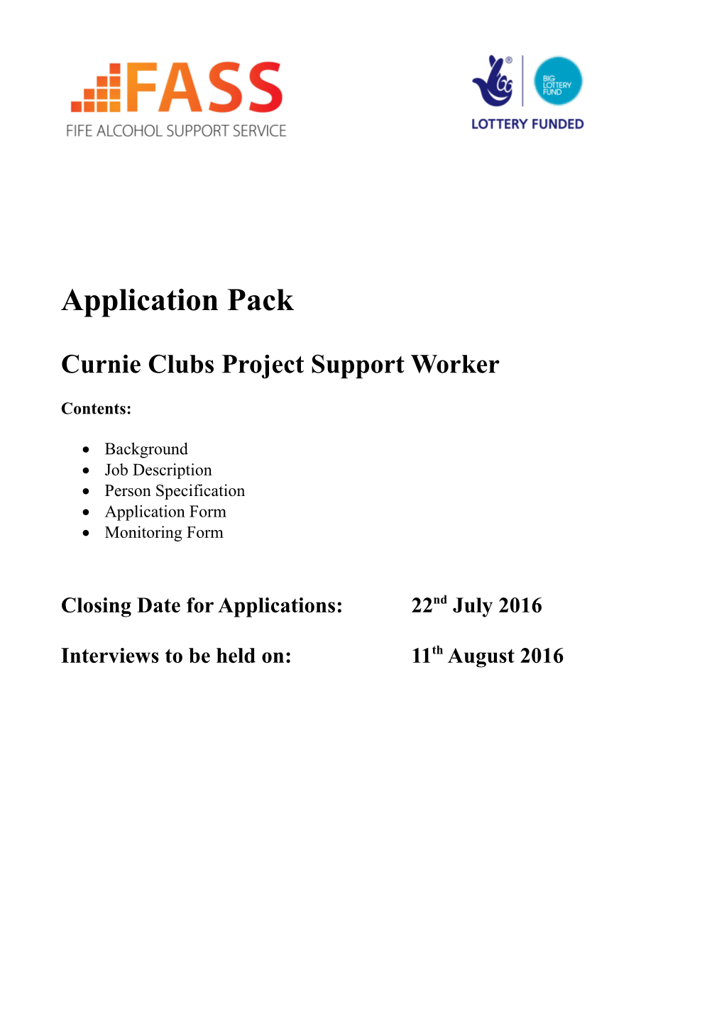 Curnie Clubs Project Support Worker