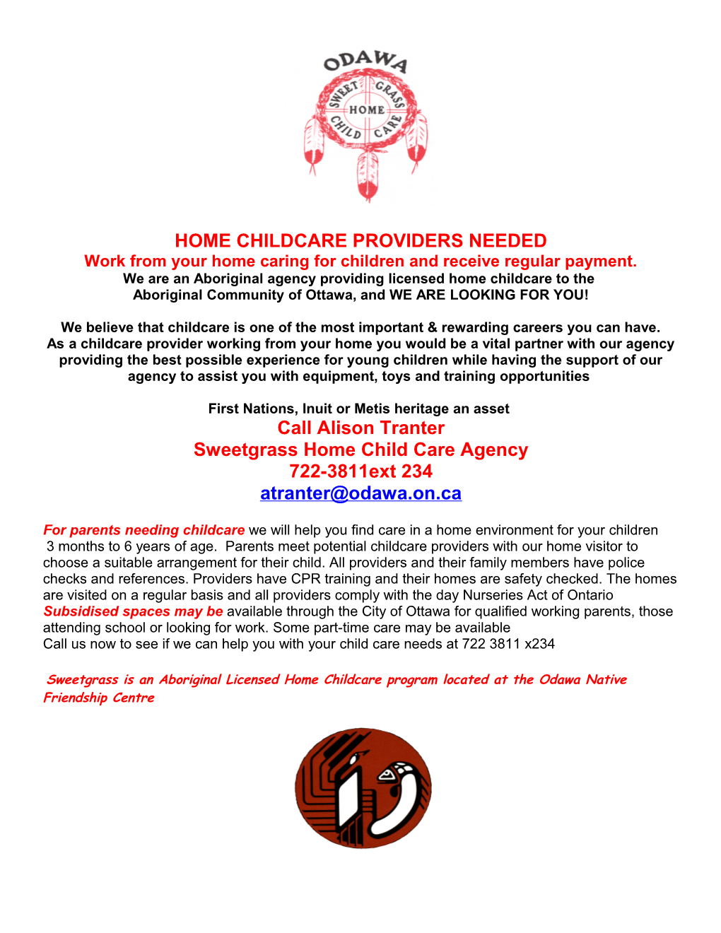 Home Child Care Provider S Needed