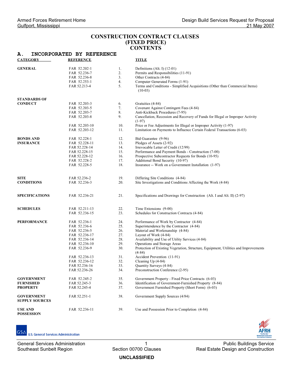 Construction Contract Clauses