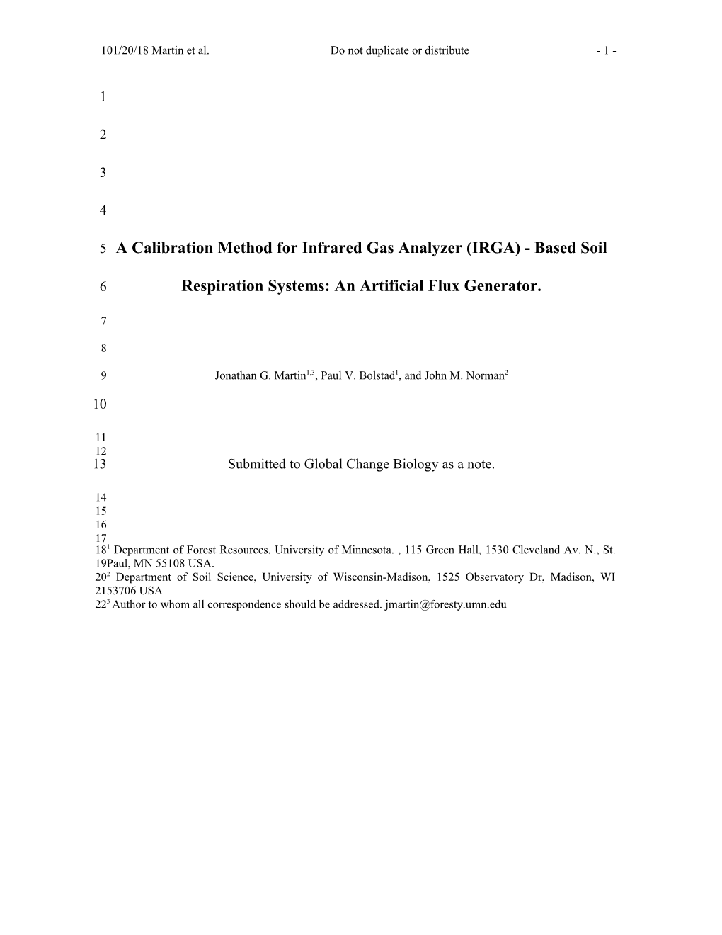 Calibration Method for Soil Respiration Systems
