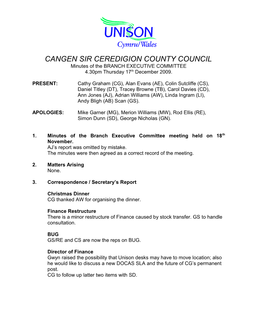 Cangen Sir Ceredigion County Council