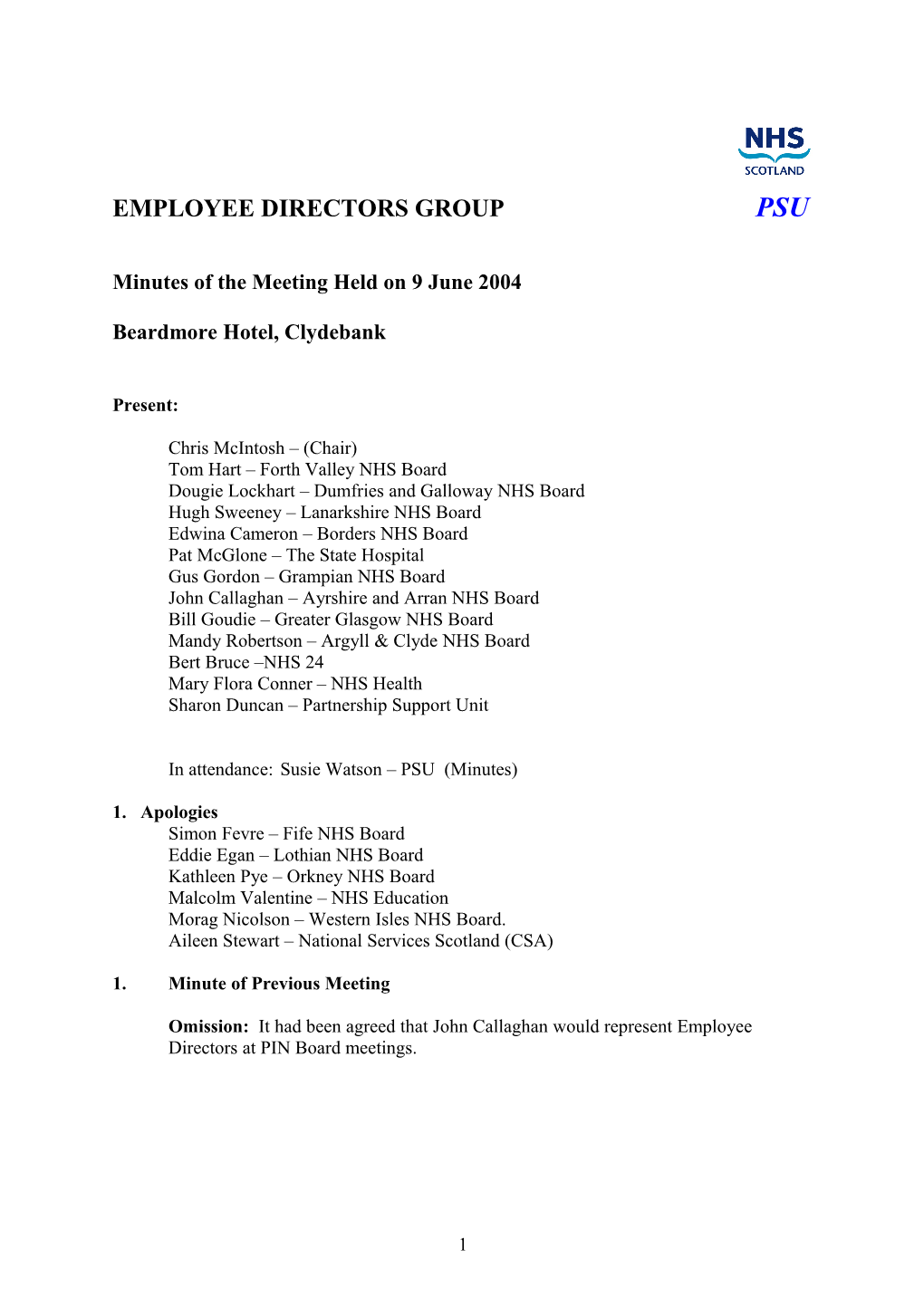 Employee Directors Grouppsu