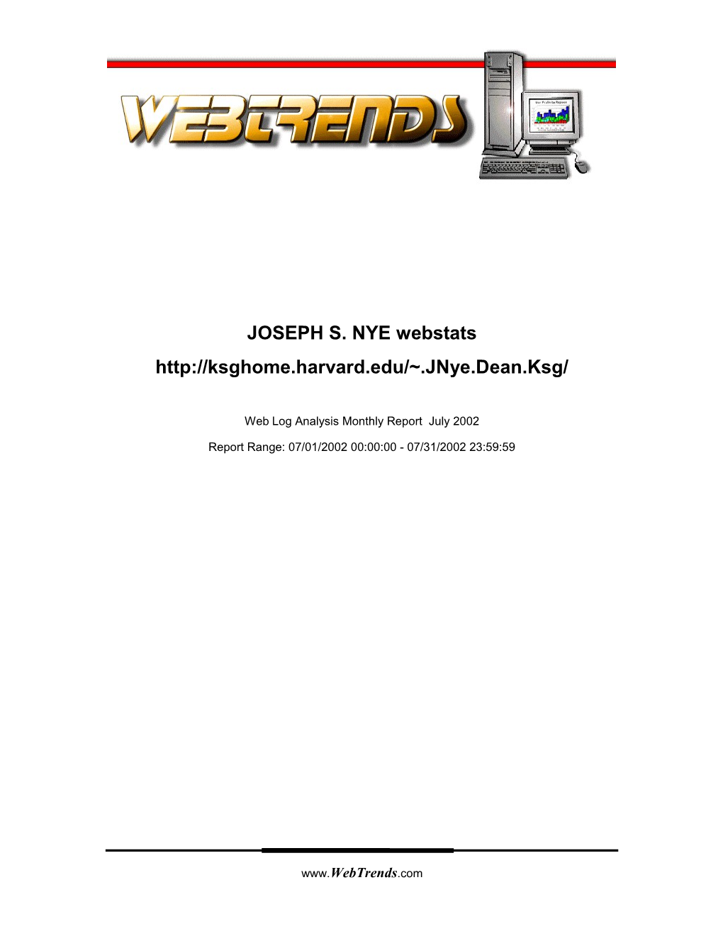 JOSEPH S. NYE Webstats