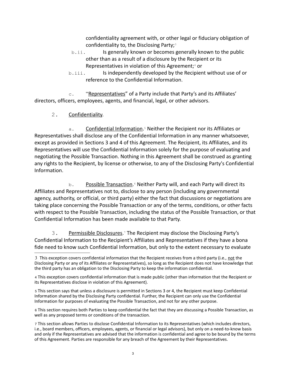 Sample Confidentiality Agreement For
