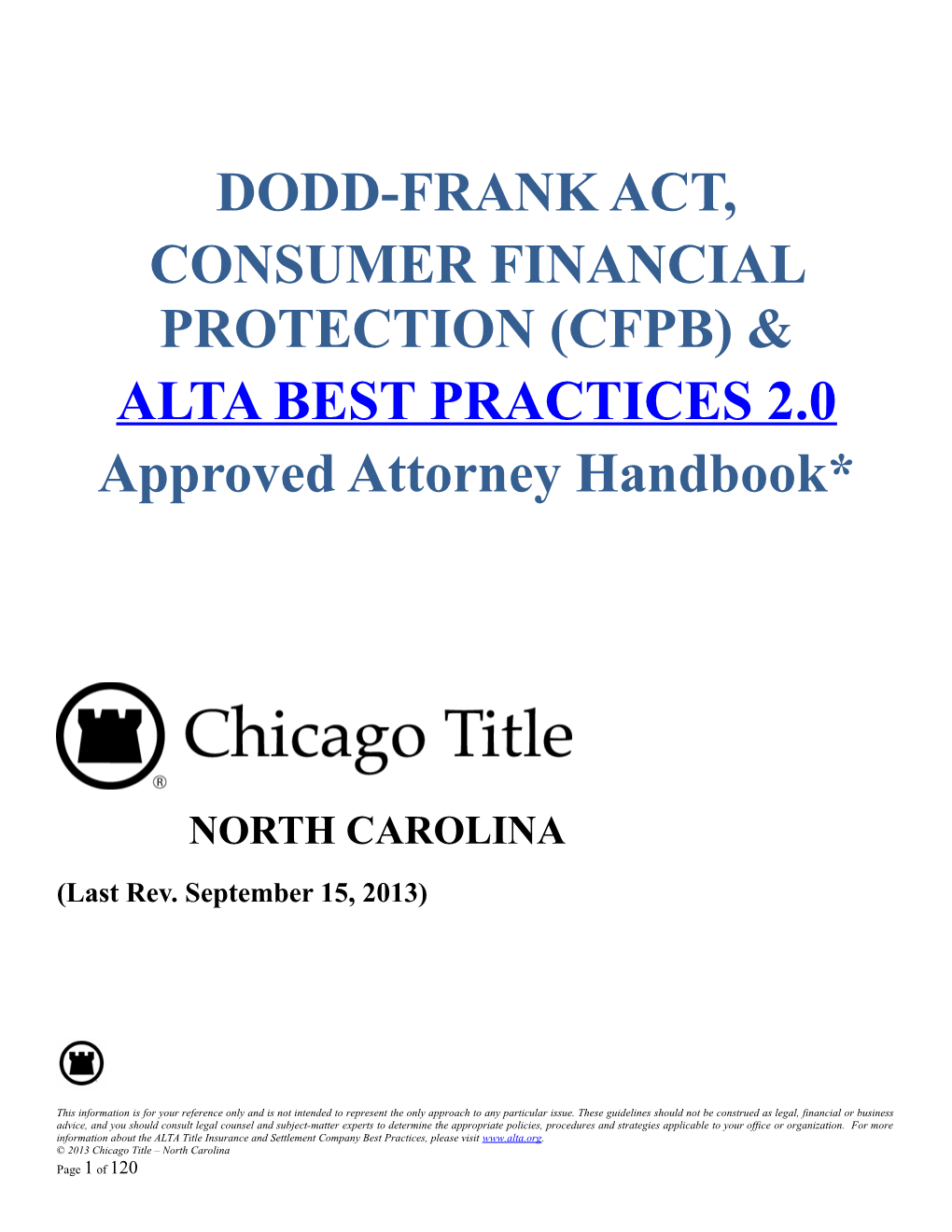 Consumer Financial Protection (Cfpb) &