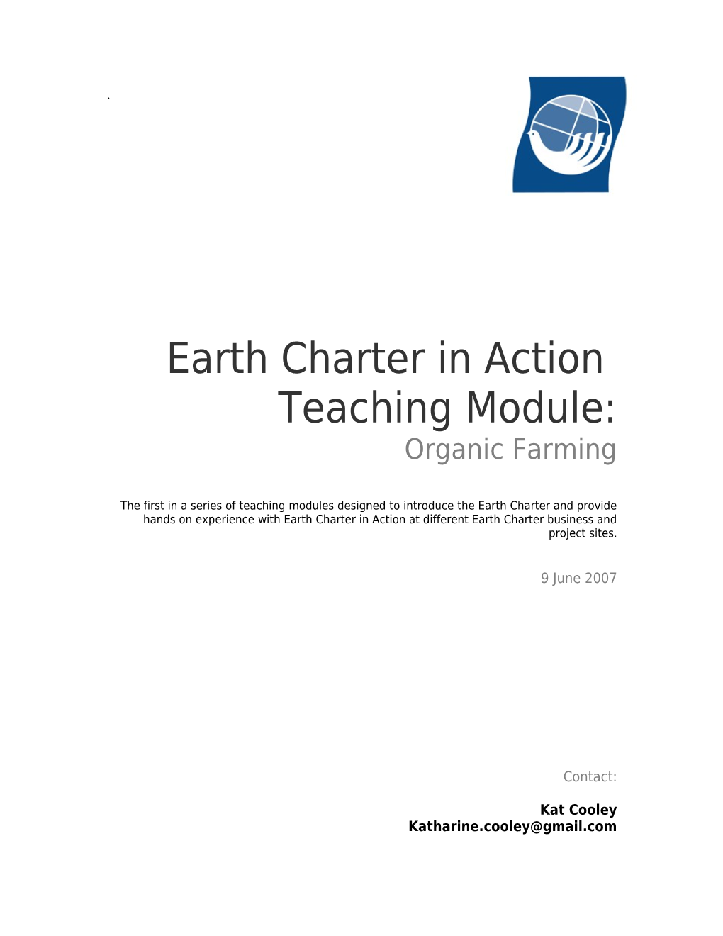 Earth Charter in Action