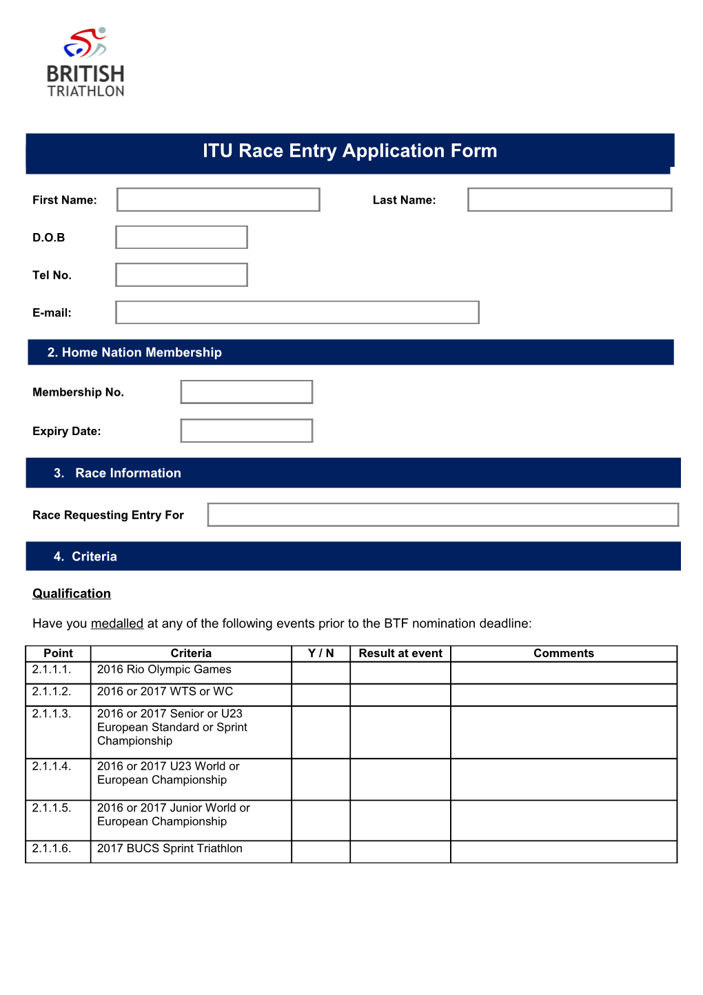 Job Application Form Template s11