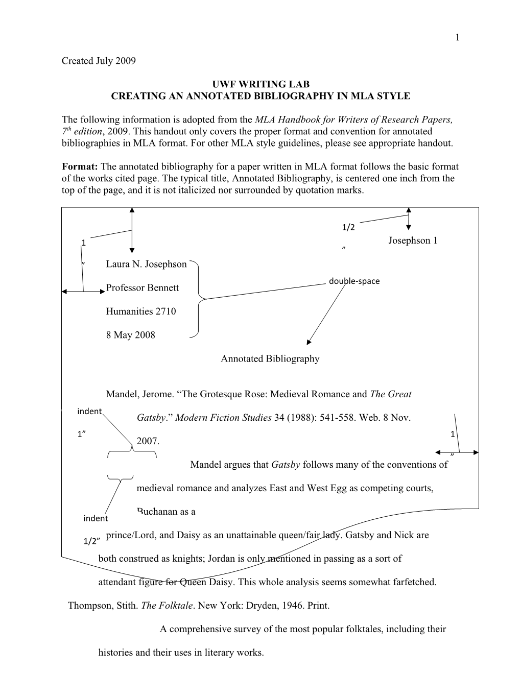 Creating an Annotated Bibliography