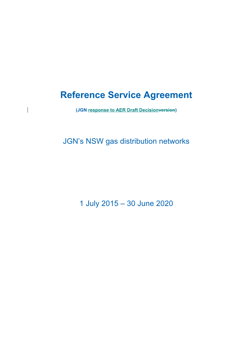 Reference Service Agreement