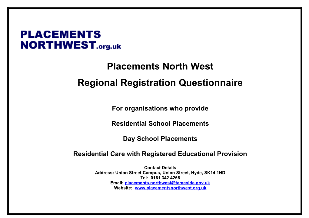 Placements North West