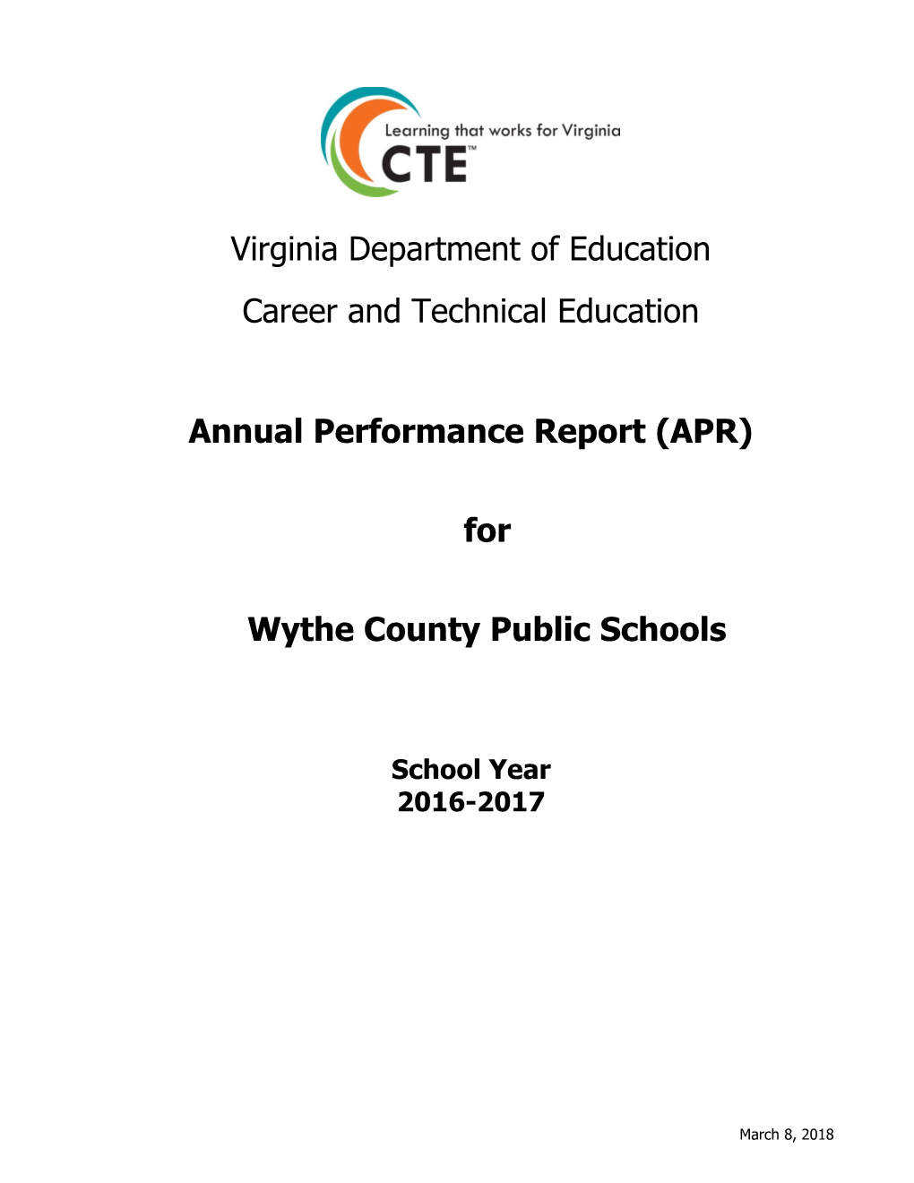 2016-2017 APR for School Division #097