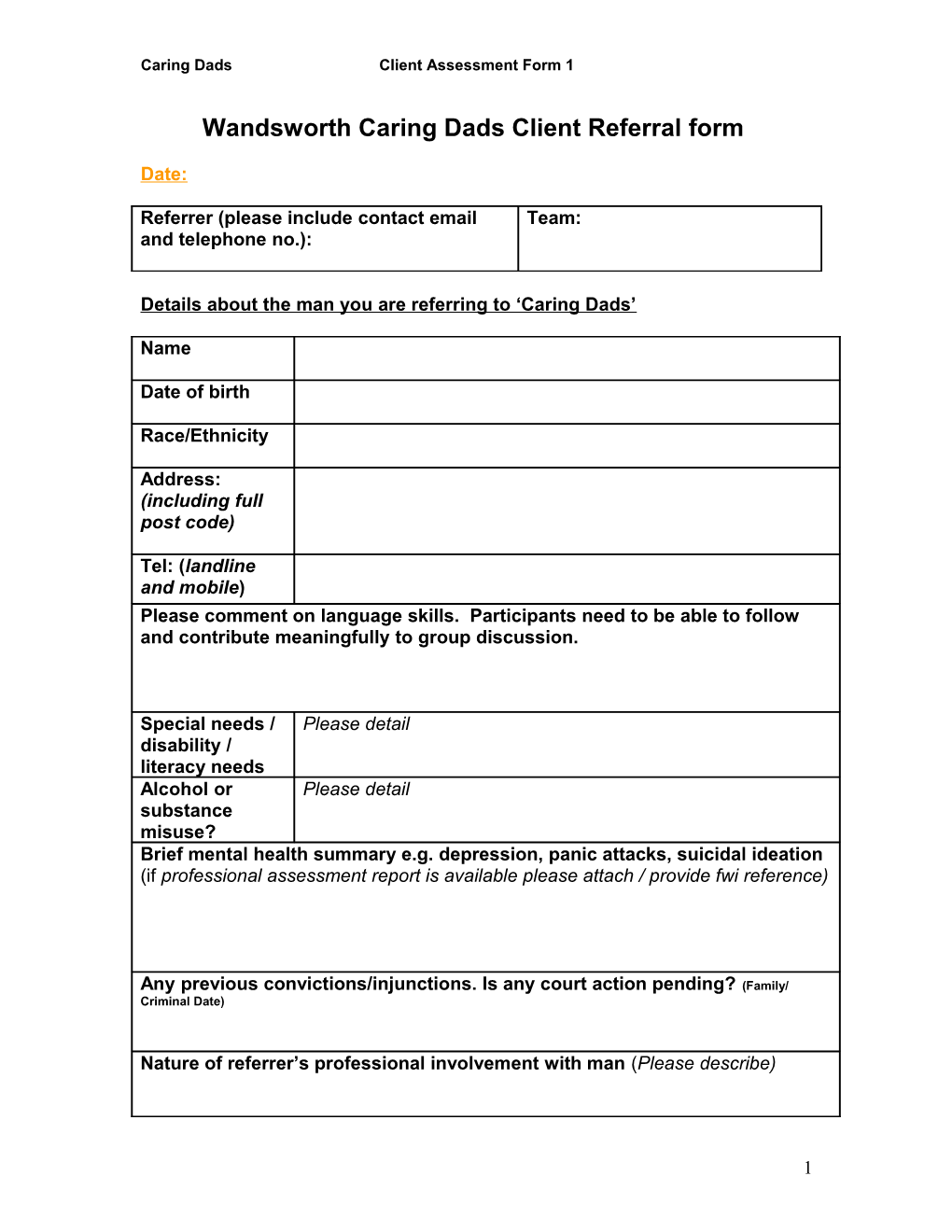 Caring Dads Client Assessment Form 1