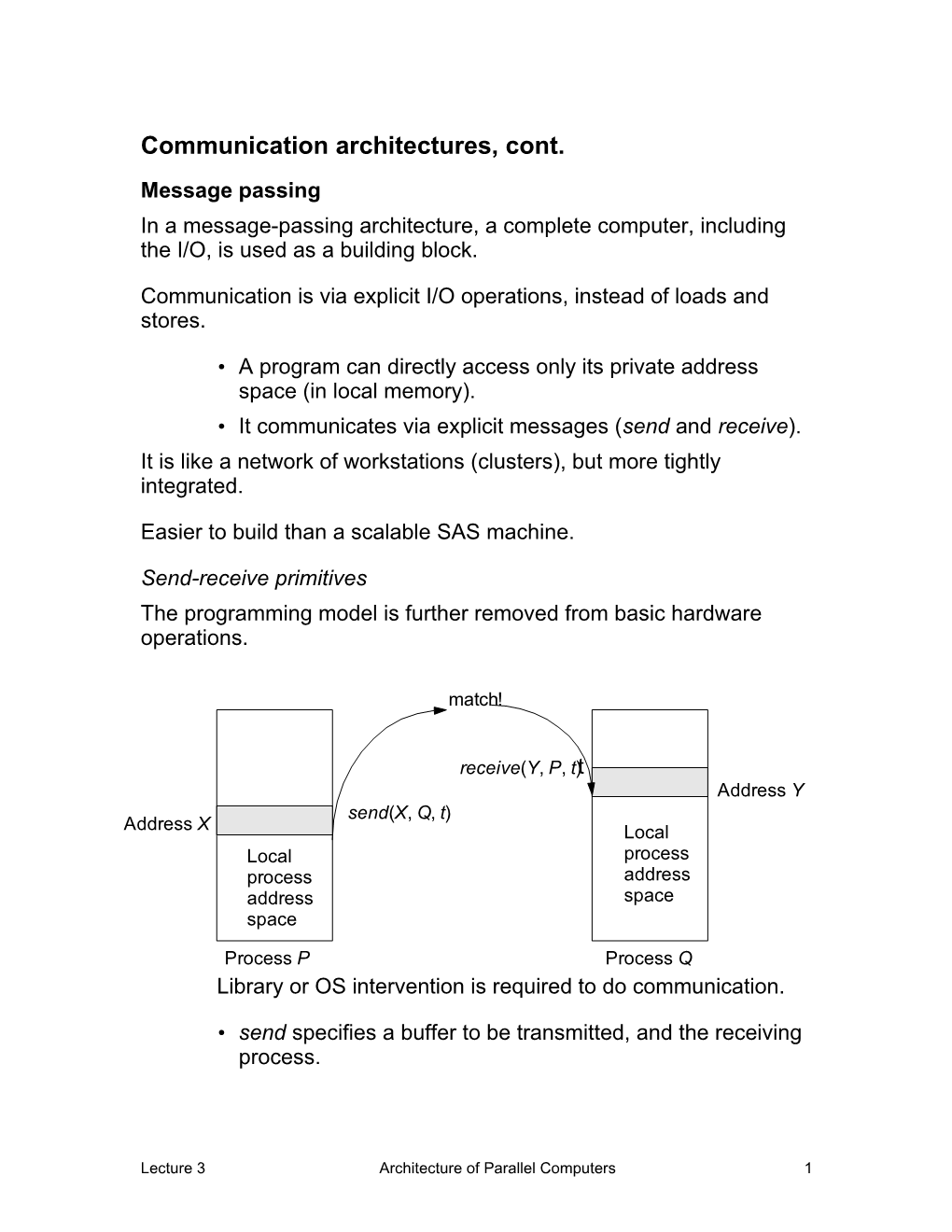 Why Parallel Architecture s7