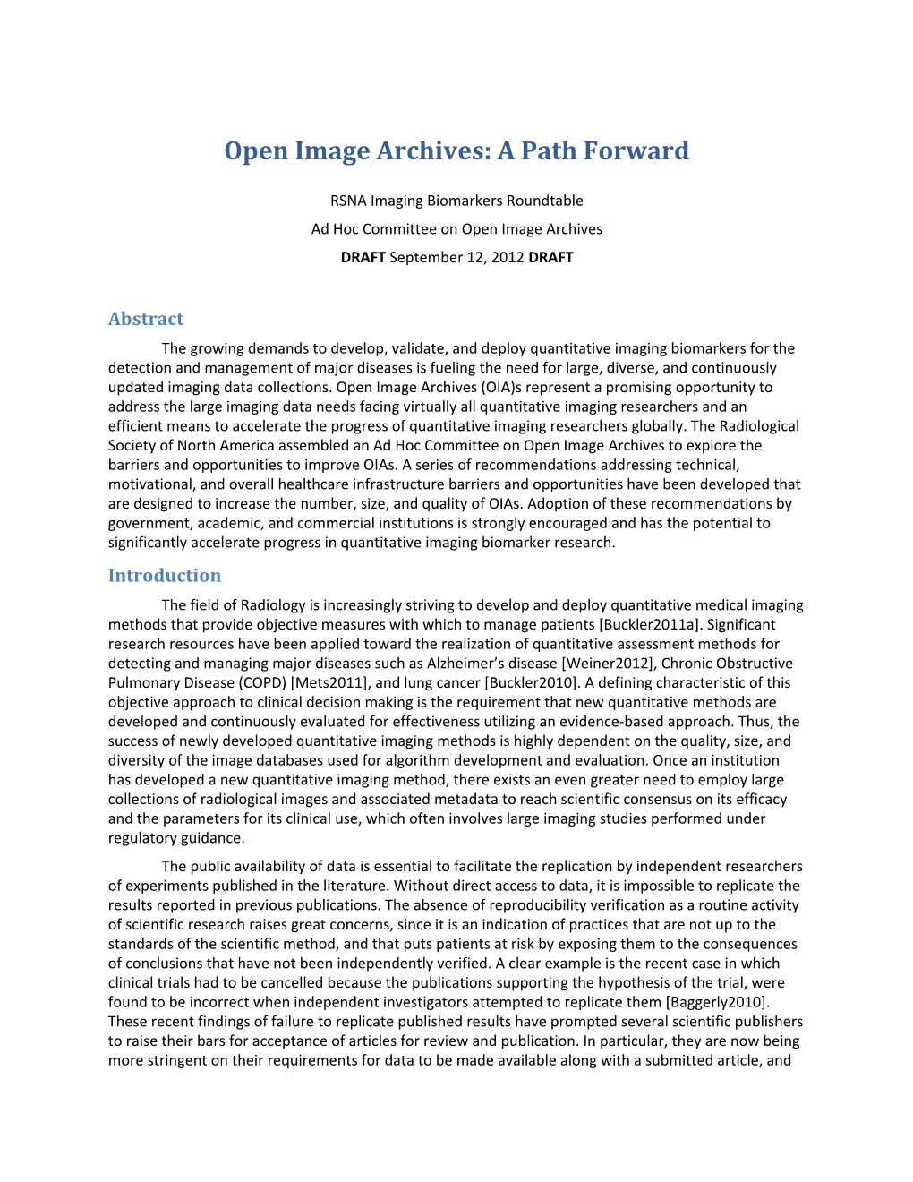 Open Image Archives: a Path Forward