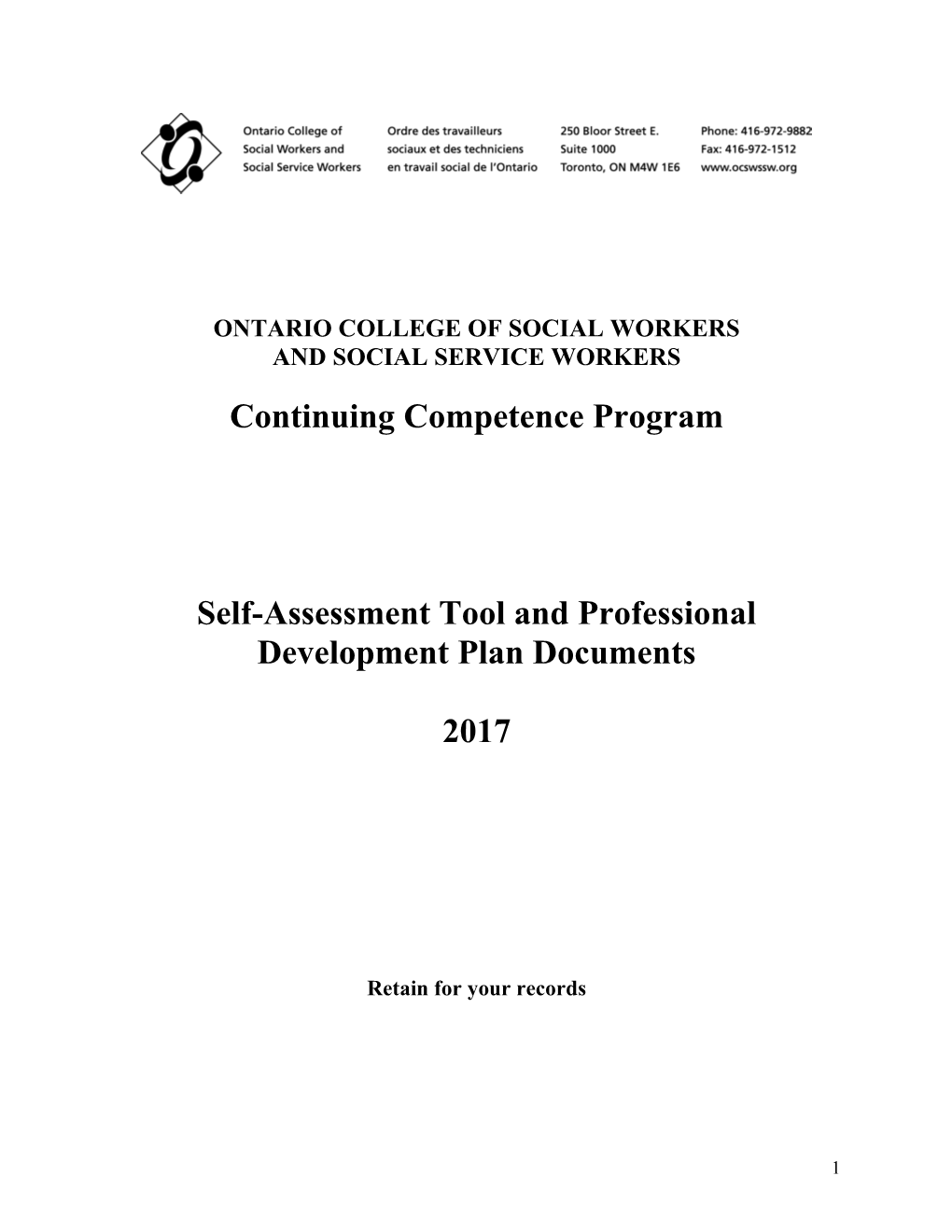 Ontario College of Social Workers