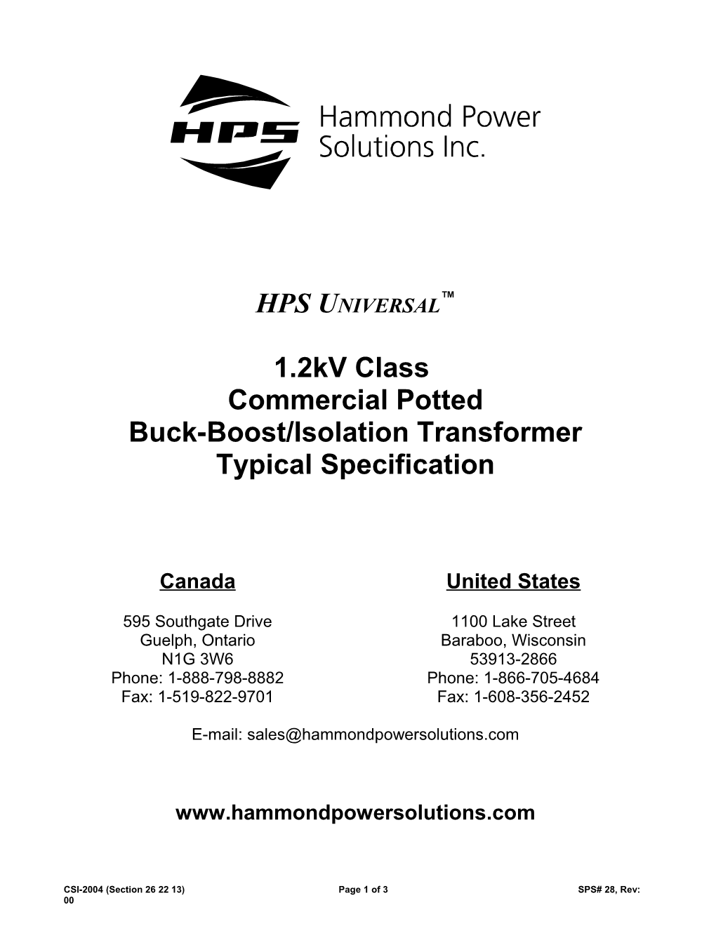 Buck-Boost/Isolation Transformer