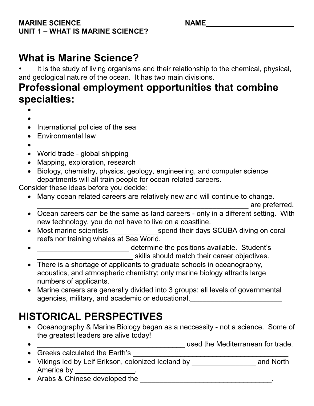What Is Marine Science
