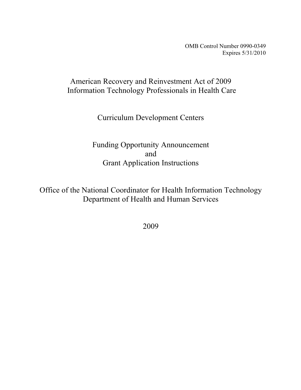 Department Of Health And Human Services (HHS)