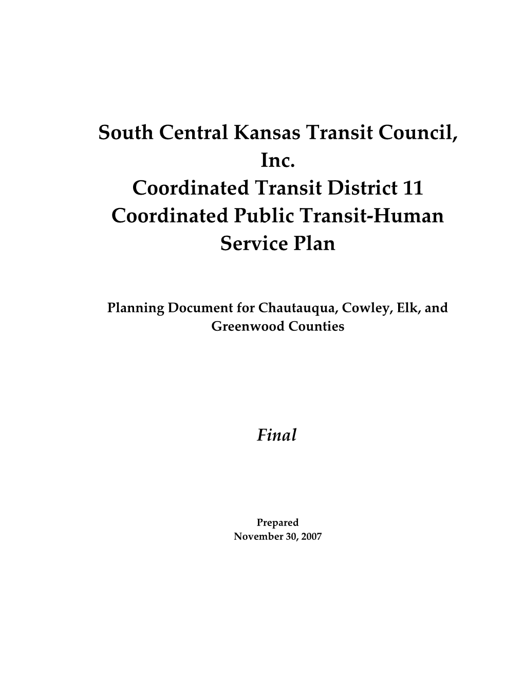 In Kansas, There Are 15 Coordinated Transit Districts (Ctds)