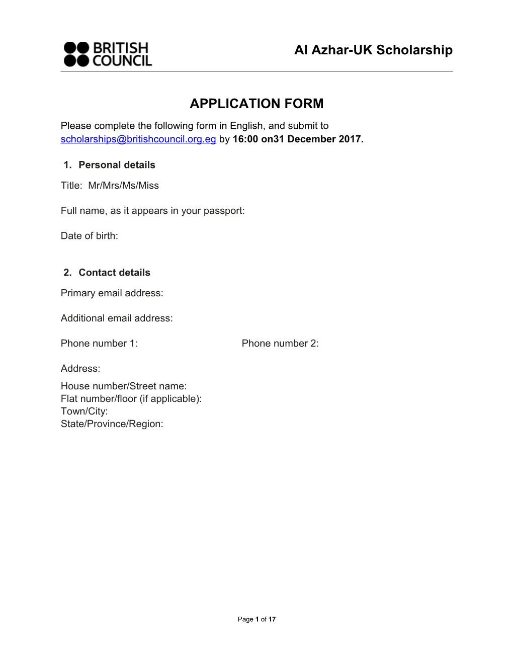 Application Form s34