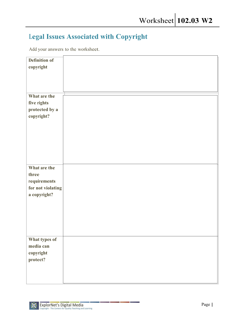 Legal Issues Associated with Copyright