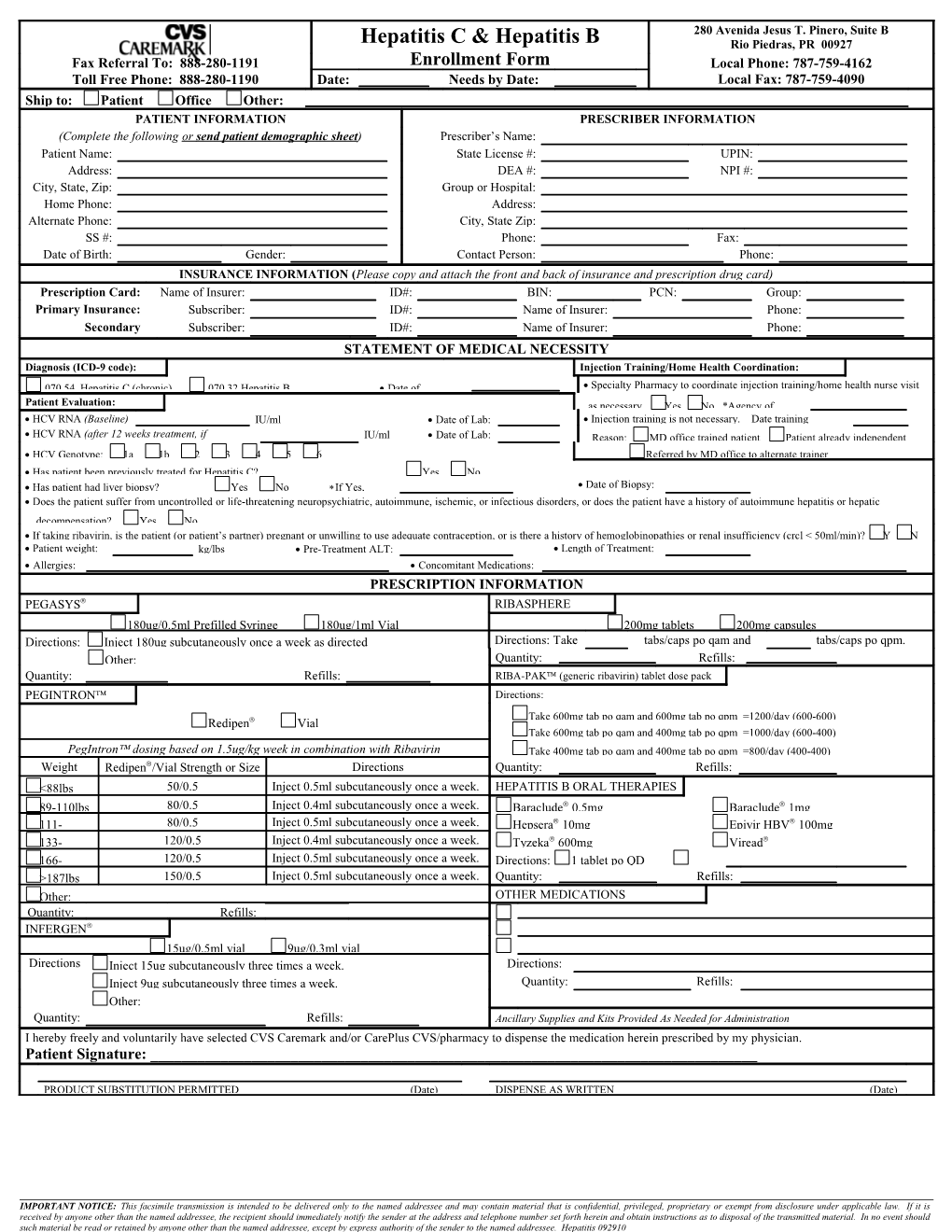 Enrollment Form Name